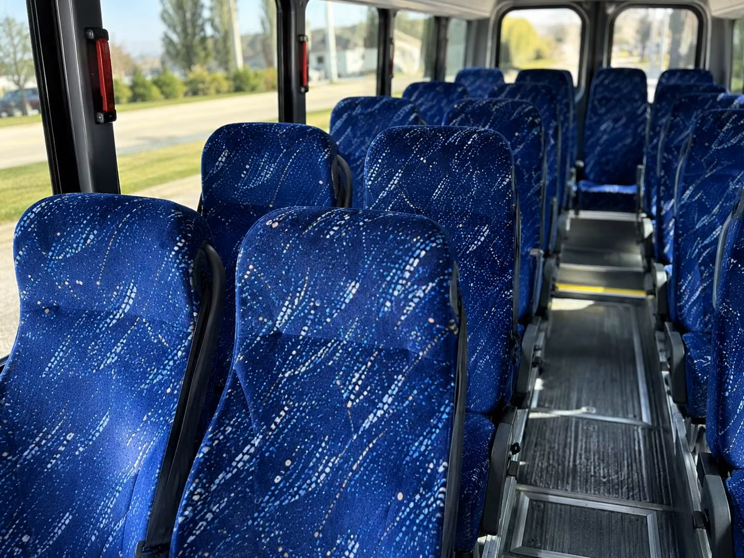 15 passenger minibus interior