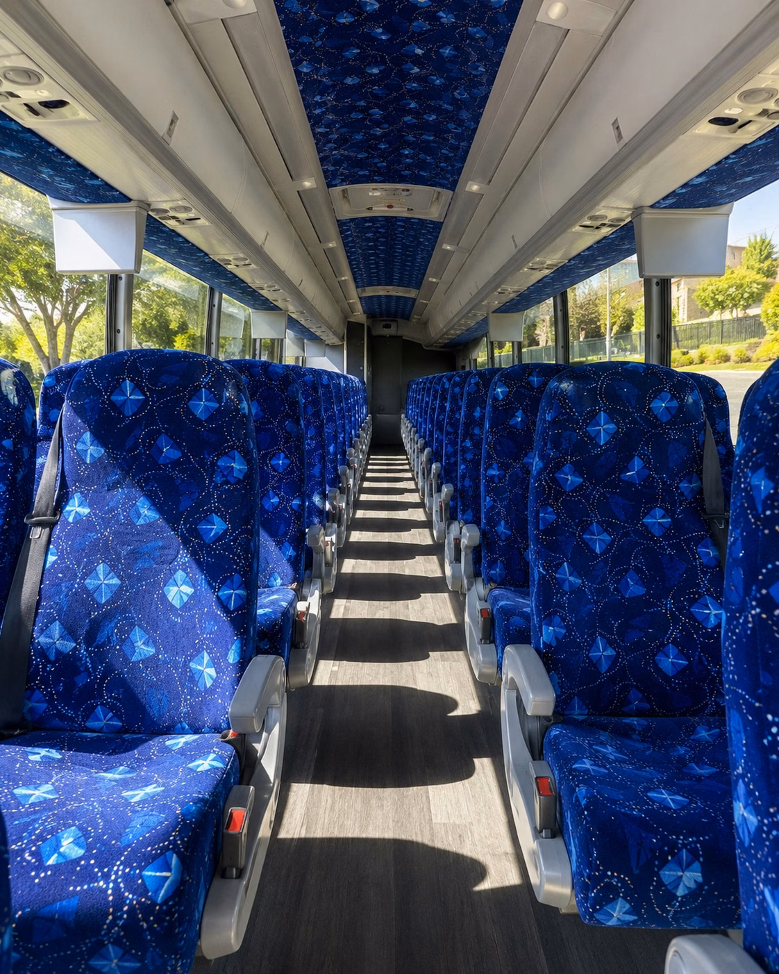 lubbock charter bus rental interior