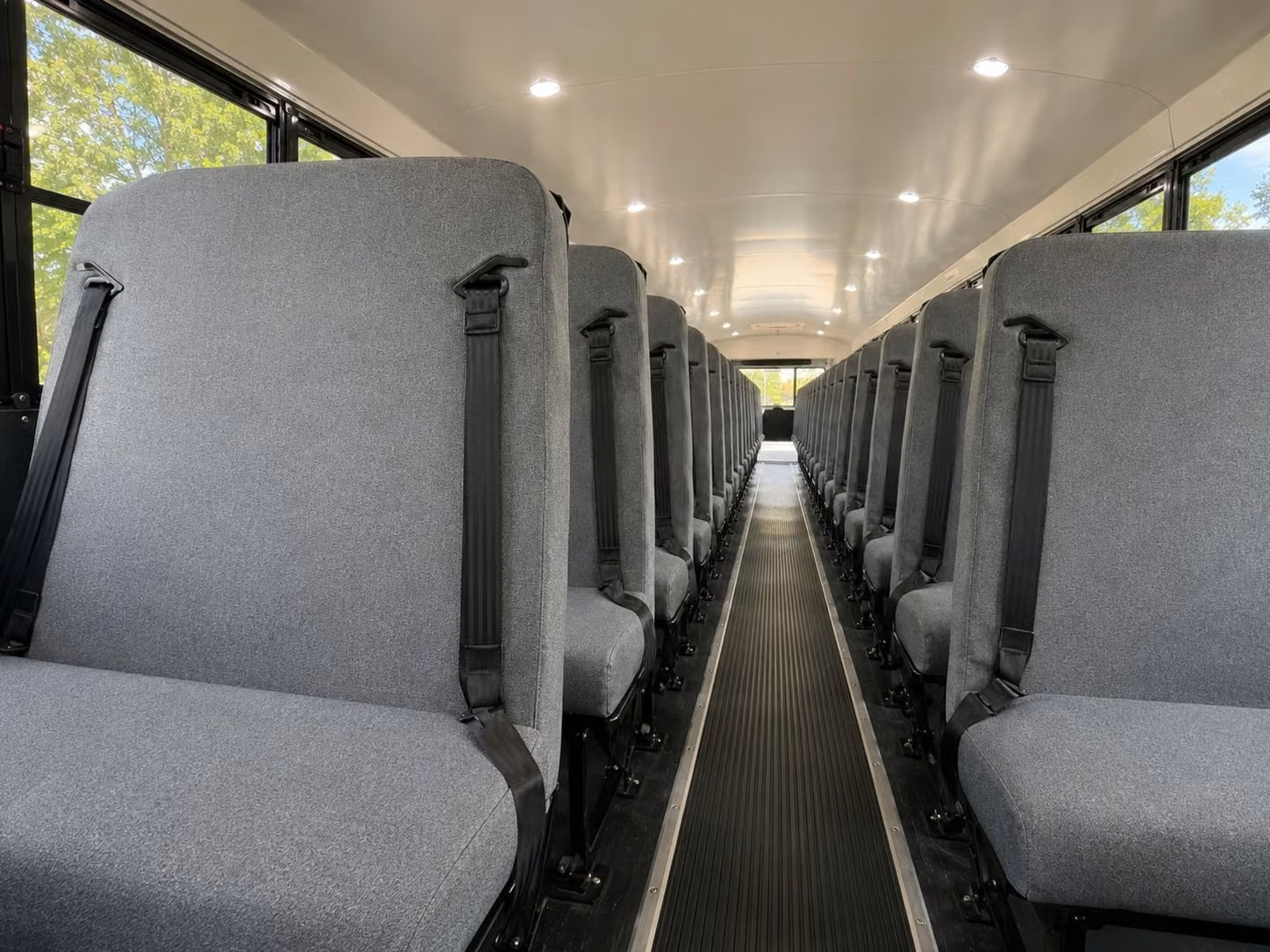 school bus inside